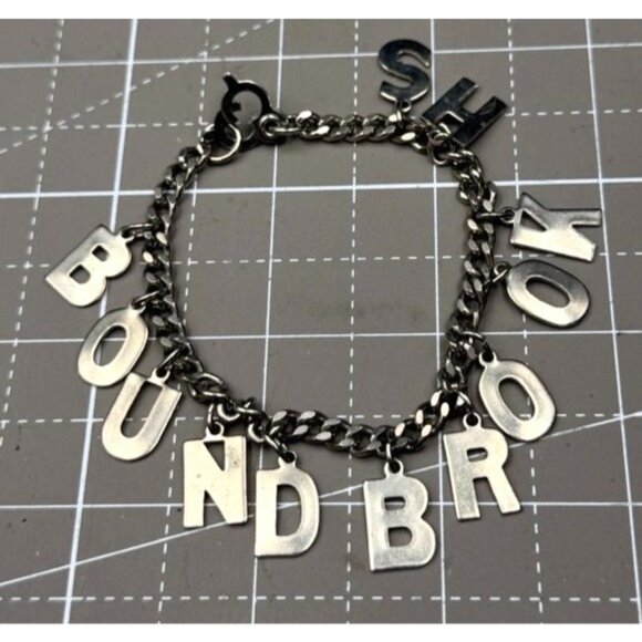 Vintage Bound Brook High School Letter Charm Bracelet - Picture 1 of 2